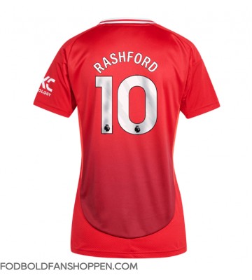 Manchester United Marcus Rashford #10 Hjemmebanetrøje Dame 2024-25 Kortærmet